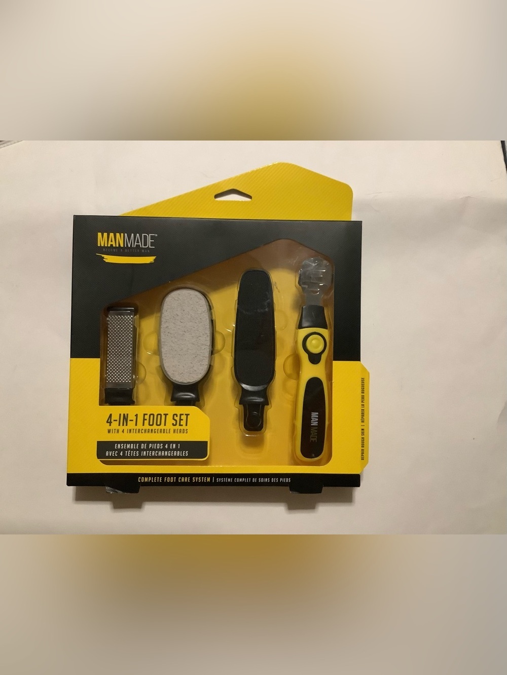 4-in-1 Foot Care Set in Yellow